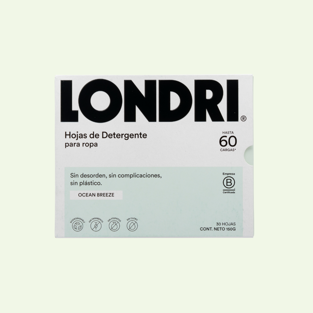 Hojas de Detergente para Ropa - Caja con 30 hojas
