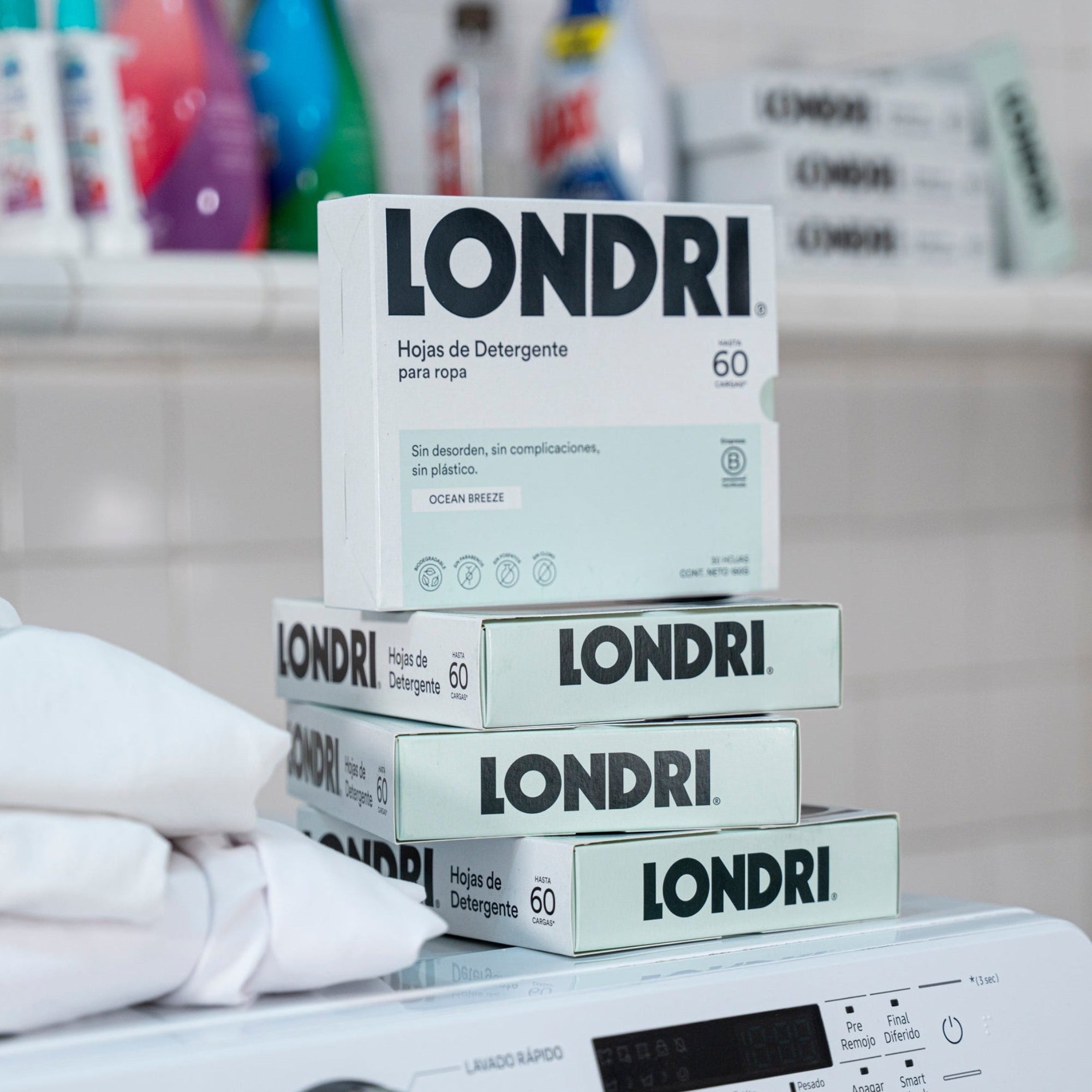 Hojas de Detergente para Ropa - Caja con 30 hojas